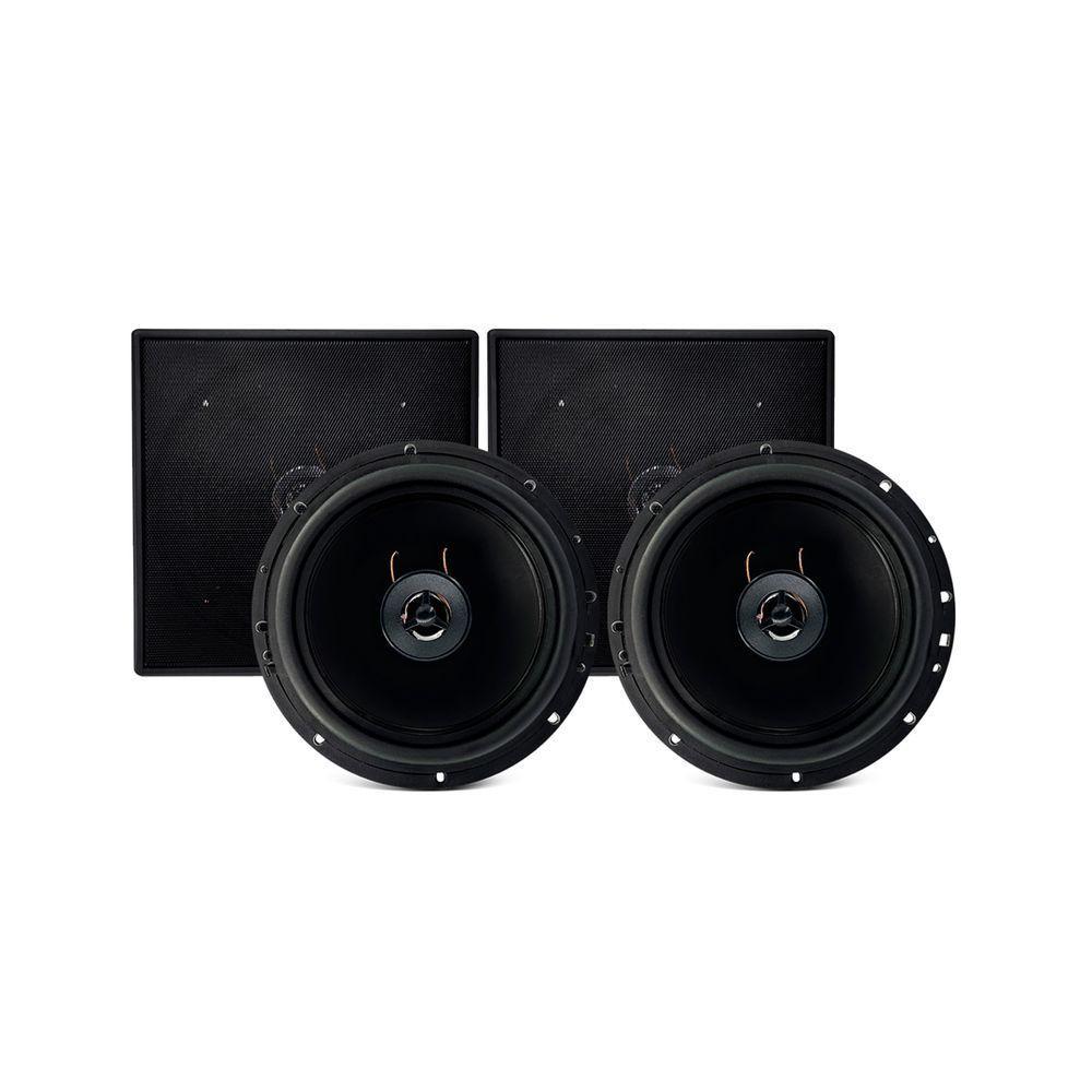 Kit Arandela Coax Ial Gp 70w 8r Quadrada Pt Leson - 5