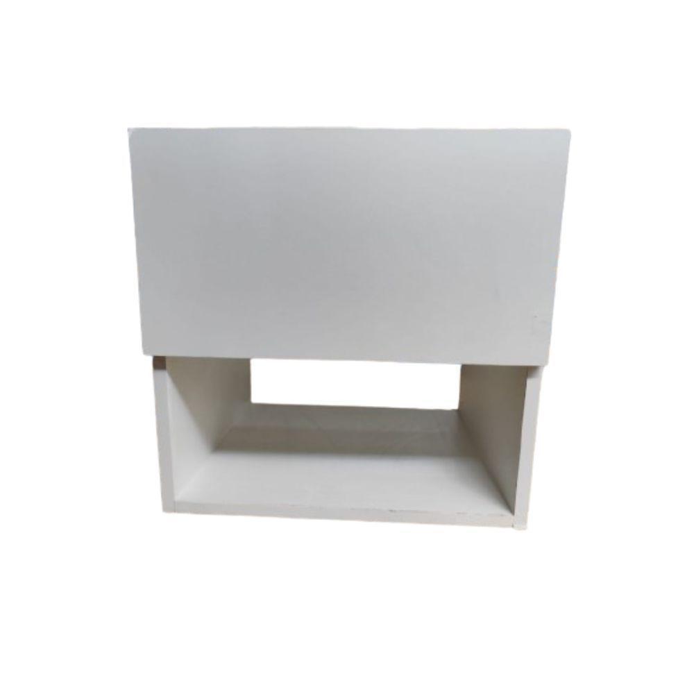 Mesa De Cabeceira C Gaveta Secreta Lado Esquerdo Mdf Branco - 7