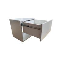 Mesa De Cabeceira C Gaveta Secreta Lado Esquerdo Mdf Branco - 5