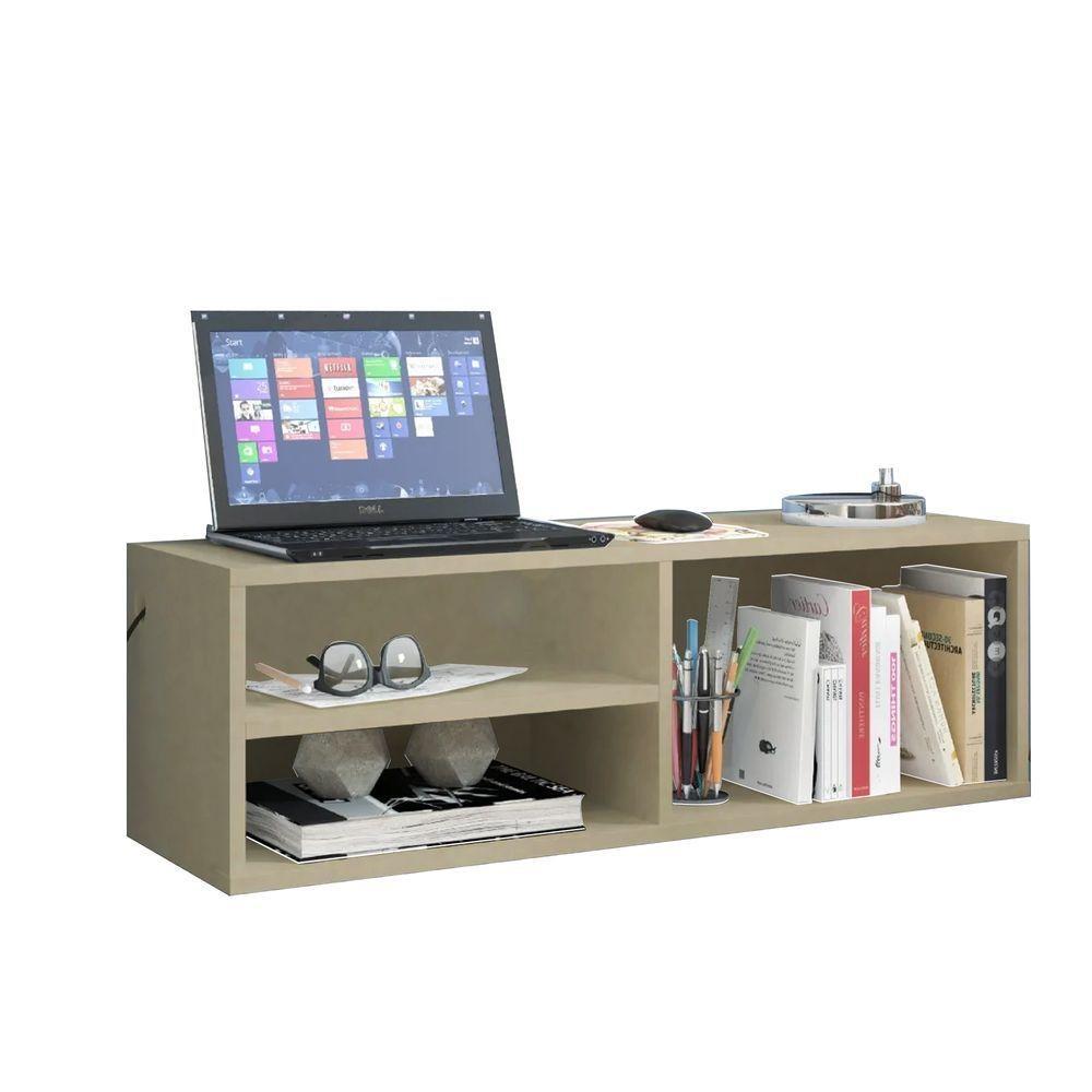 Bancada De Estudo Suspensa Natural Em Mdf - 5
