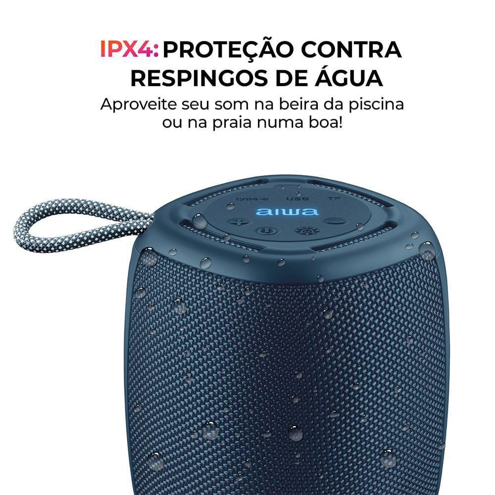 Speaker Aiwa SP-03-BL 15W BT 12h IPX4 Rgb Mini Speaker AWS-SP-03-BL Bivolt - 4