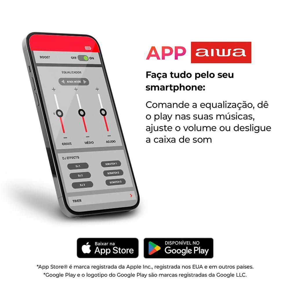 Speaker Aiwa SP-03-BL 15W BT 12h IPX4 Rgb Mini Speaker AWS-SP-03-BL Bivolt - 5