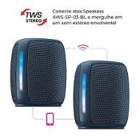 Speaker Aiwa SP-03-BL 15W BT 12h IPX4 Rgb Mini Speaker AWS-SP-03-BL Bivolt - 8