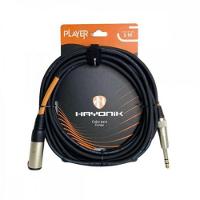 Cabo Extensor Player P10 (f) X P10 (m) 5m Preto Hayonik - 1