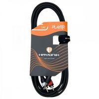 Cabo De áudio Player P2 X Rca 3m Preto Hayonik - 1