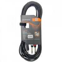 Cabo De áudio Player P2 X 2 P10 5m Preto Hayonik - 2