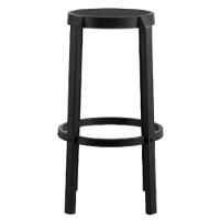 Kit 4 Banquetas Lia Rivatti Polipropileno Preto Assento Simulando Rattan Preto Com Proteção Uv - 2