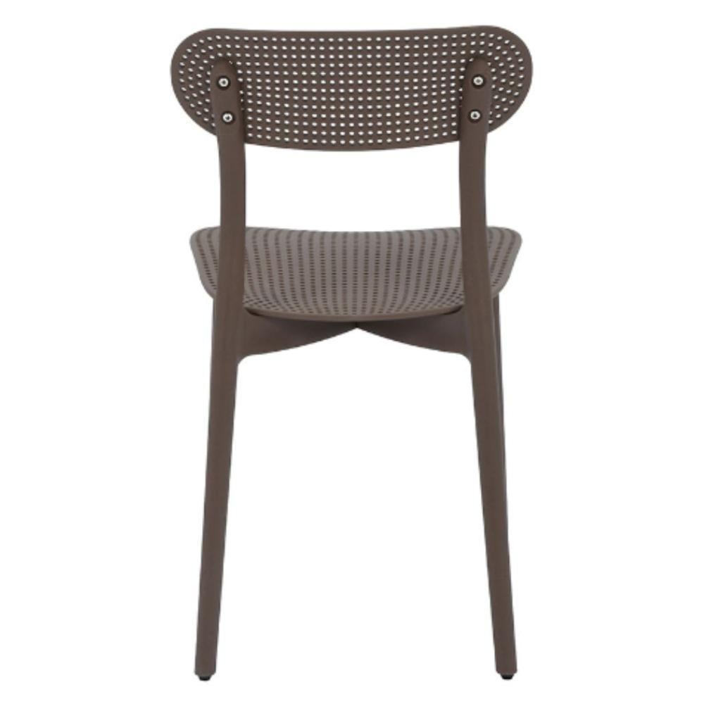 Kit 2 Cadeiras Área Externa Verte Rivatti Fibra Natural Sustentável Polipropileno Café Proteção Uv - 5