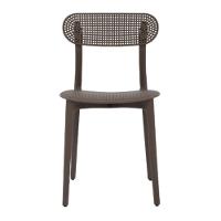 Kit 2 Cadeiras Área Externa Verte Rivatti Fibra Natural Sustentável Polipropileno Café Proteção Uv - 3