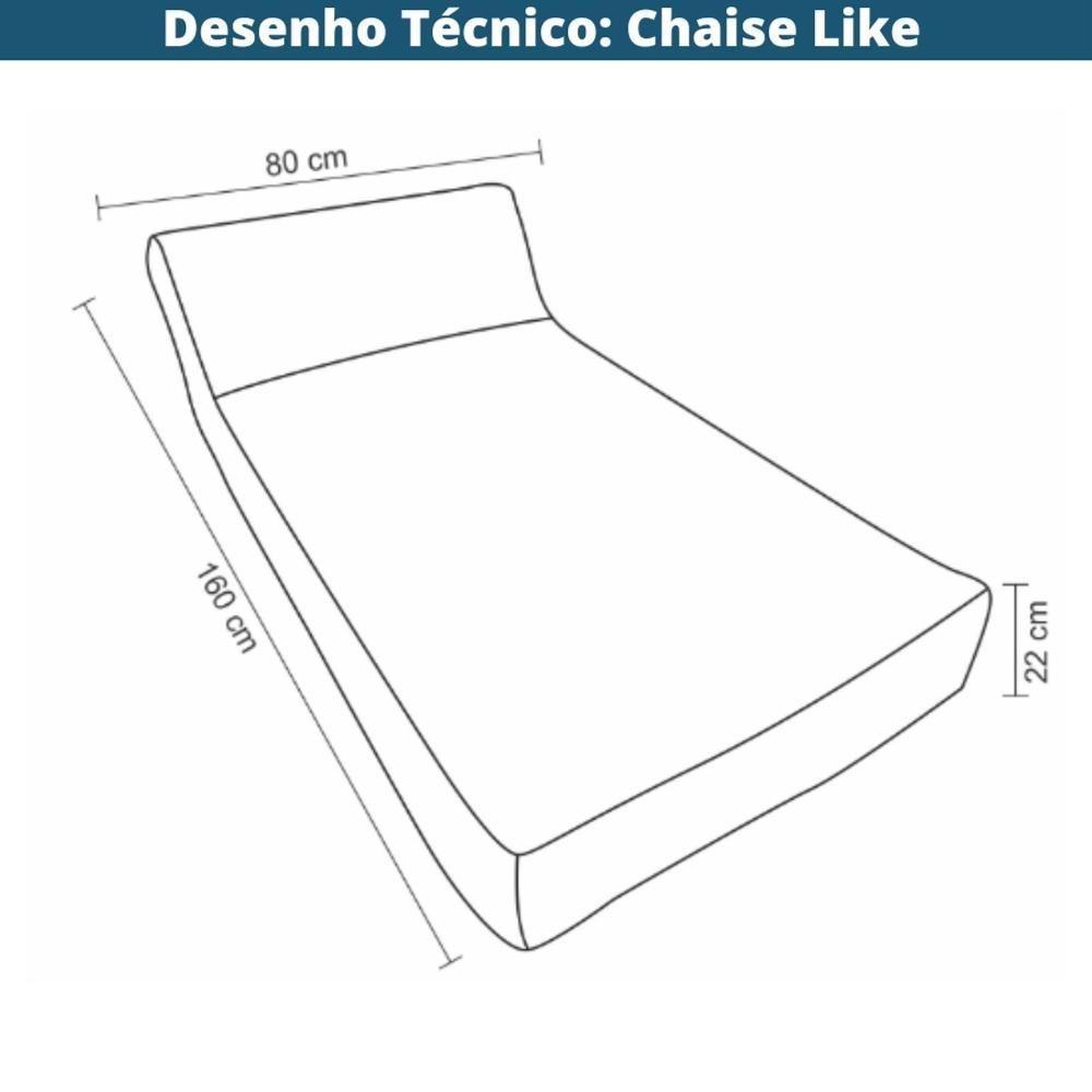 Chaise Inflável Área Externa Outdoor Like Rivatti Capa Linho Cinza Com Proteção Uv Capa Interna Pvc - 5