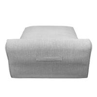 Chaise Inflável Área Externa Outdoor Like Rivatti Capa Linho Cinza Com Proteção Uv Capa Interna Pvc