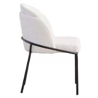 Kit 2 Cadeiras Nevada Denali Fratini Assento Em Tecido Nude Bucle Base Aço Carbono - 3