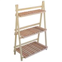 Floreira Estante Madeira Maciça Natural Jardim - 1