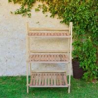 Floreira Estante Madeira Maciça Natural Jardim - 6