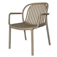 Kit 2 Poltronas Com Braço Área Externa Gávea Rivatti Monobloco Polipropileno Fendi Proteção Uv - 2