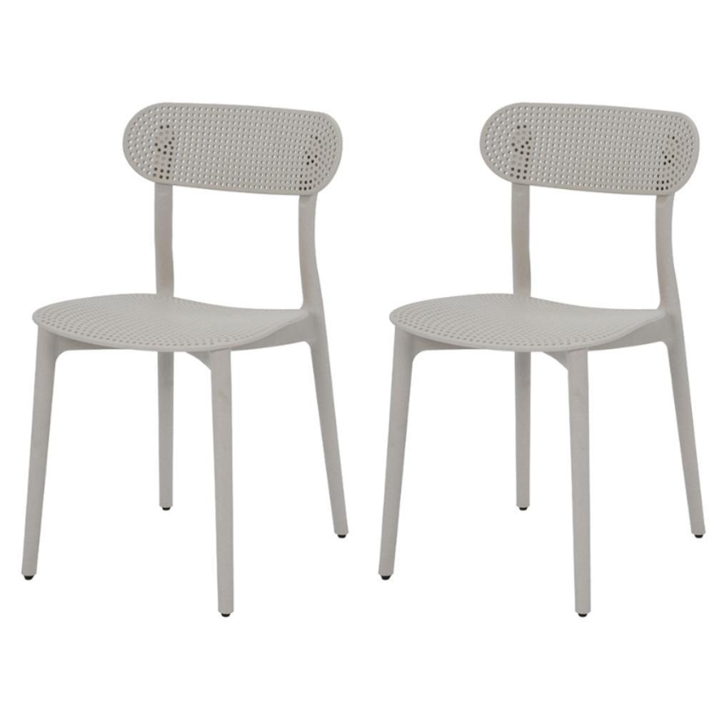 Kit 2 Cadeiras Área Externa Verte Rivatti Fibra Natural Sustentável Polipropileno Bambu Proteção Uv - 1