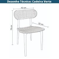 Kit 2 Cadeiras Área Externa Verte Rivatti Fibra Natural Sustentável Polipropileno Bambu Proteção Uv - 6