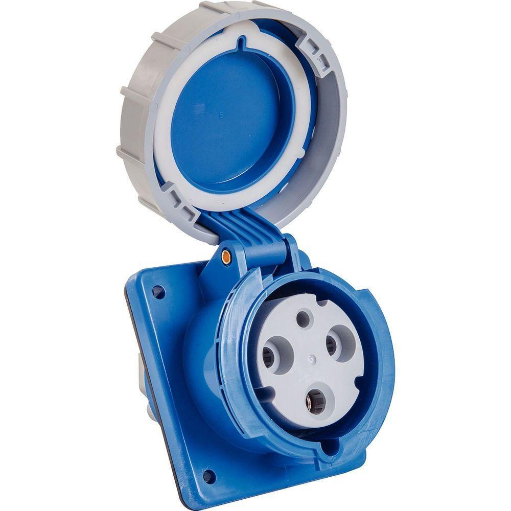 Tomada Embutir Industrial 2p+t 63a 220-250vca 6h Tramontina - 1