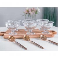 Conjunto 6 Taças Cristal Para Sobremesa Pearl 11 Cm X 9 Cm Transparente - 3