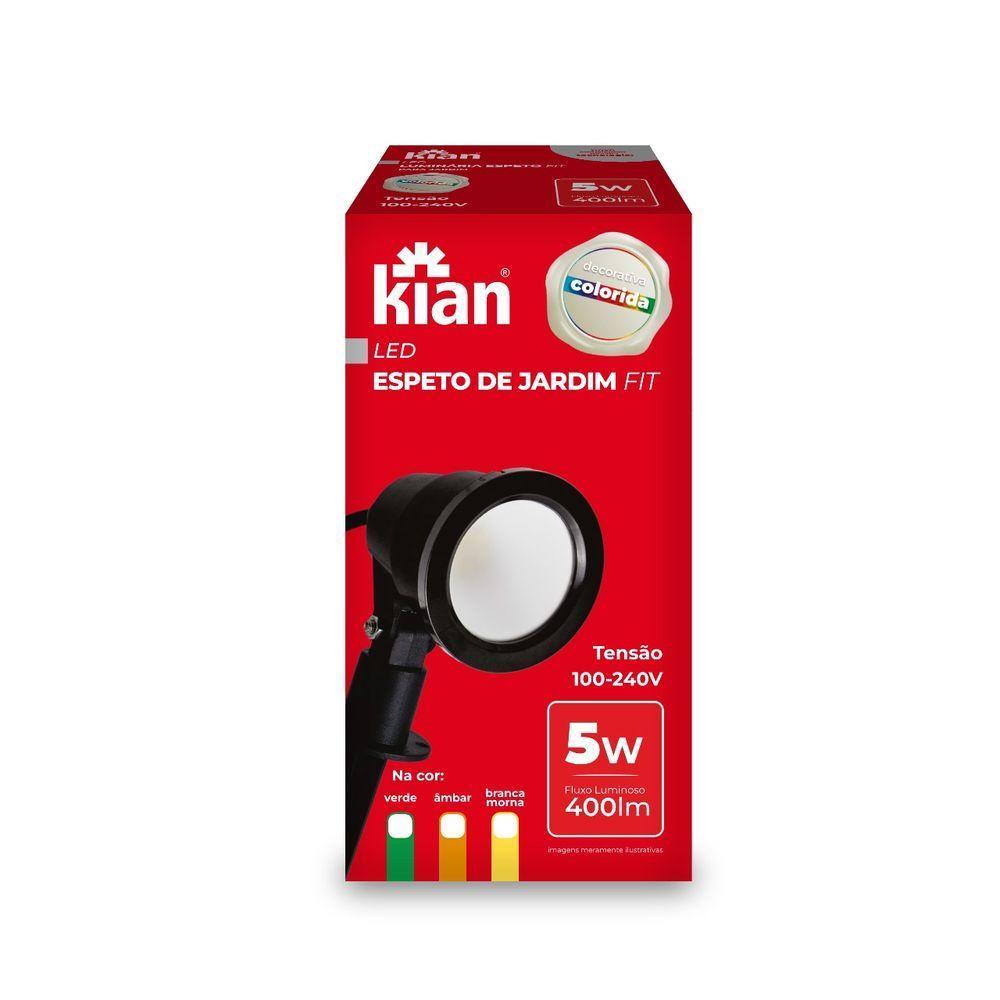 Kit 9 Espetos Luminárias Jardim Led 5w Verde Bivolt - 3