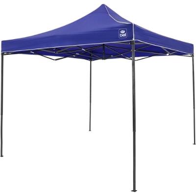 Tenda Gazebo Dobrável Azul 3x3m Pagoda Flex Bel Aço Oxford Fps 60 Regulável Resistente água/sol