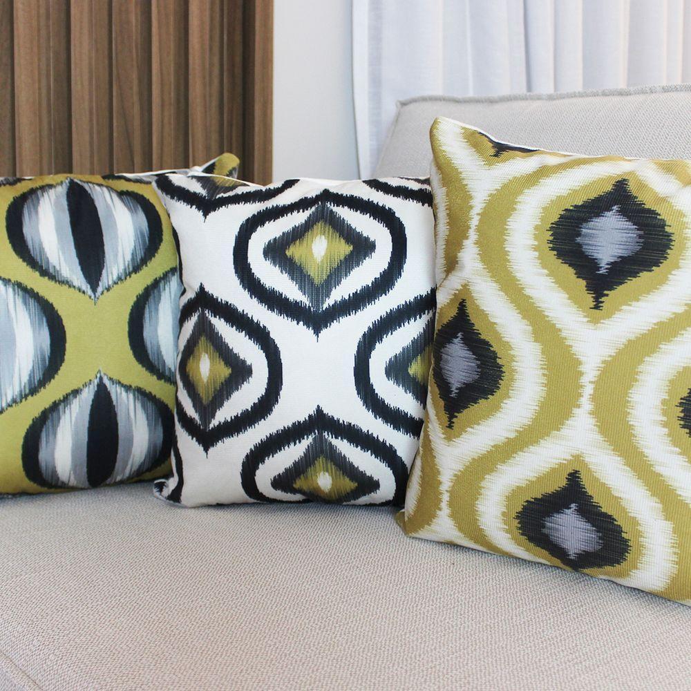 Capa De Almofada Suede Digital Abstrato - 2