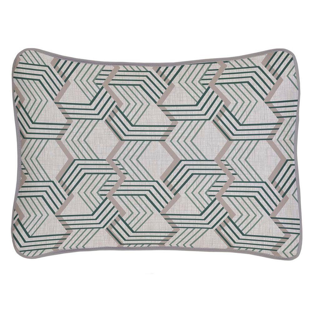 Fronha Avulsa Malha Estampada Com Viés Europa - 1