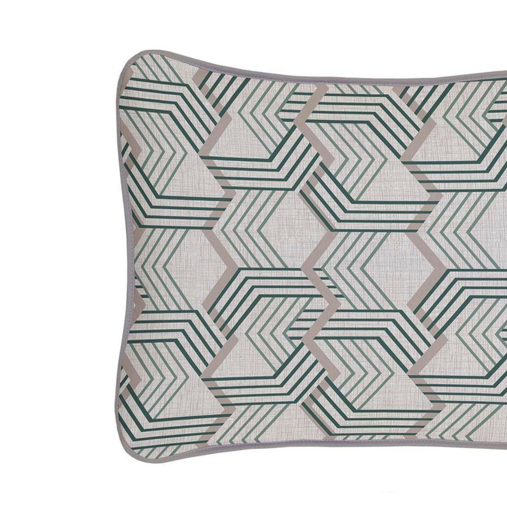 Fronha Avulsa Malha Estampada Com Viés Europa - 3