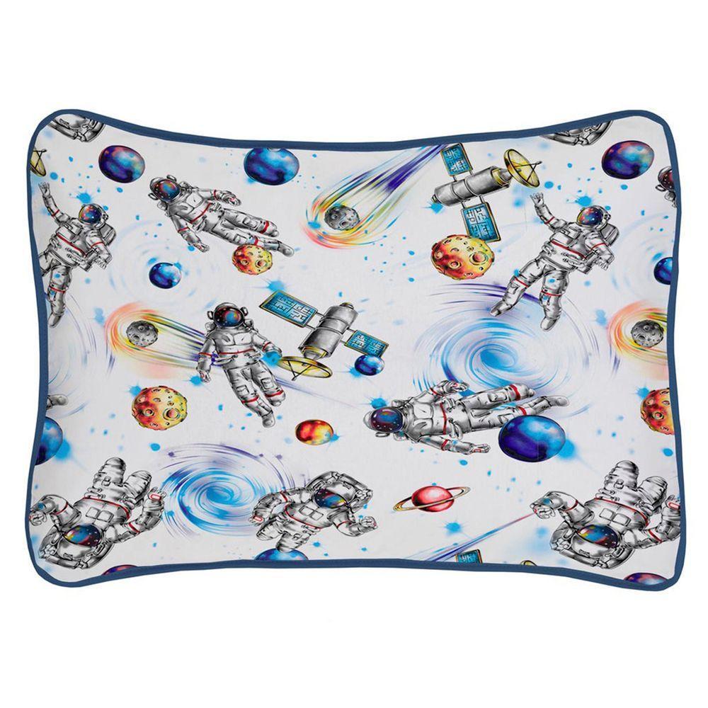 Fronha Avulsa Malha Estampada Com Viés Europa - 1