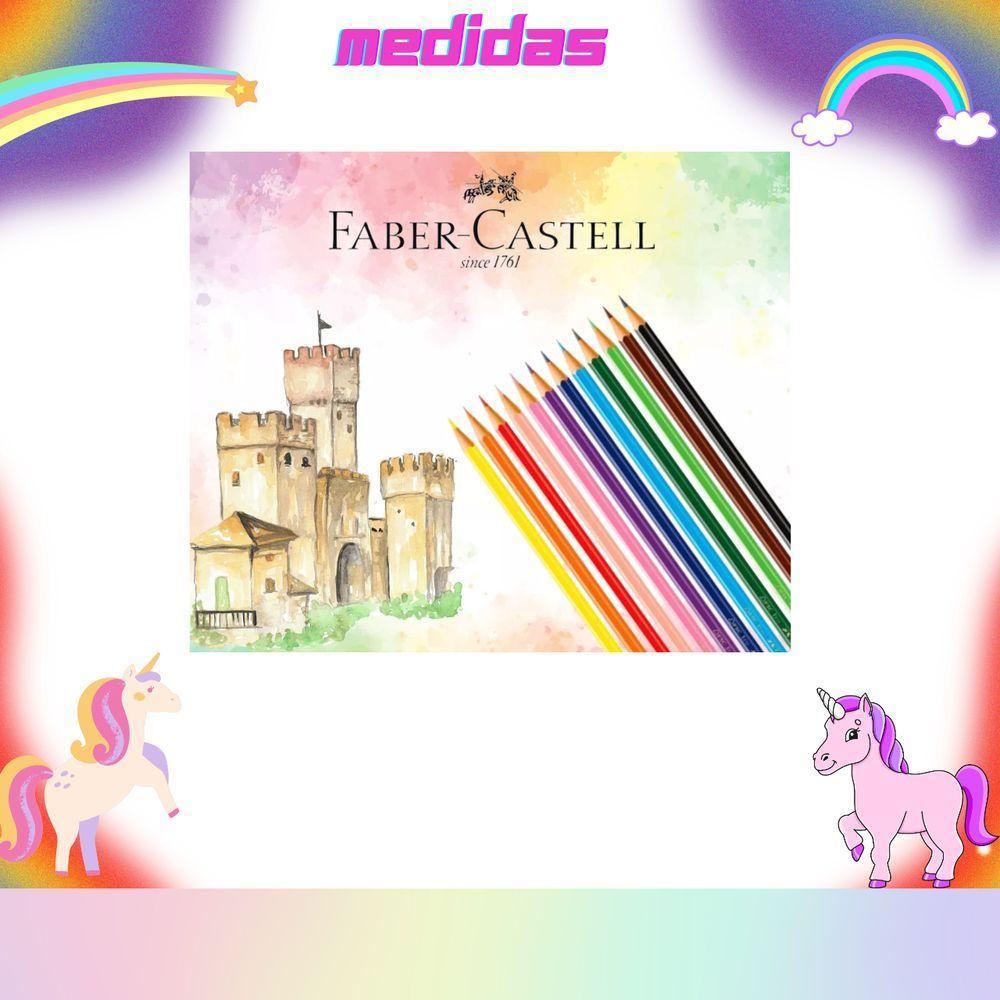 Kit 10 Lápis De Cor 12 Cores Faber Castell Ecolápis Sextavado Volta As Aulas - 4