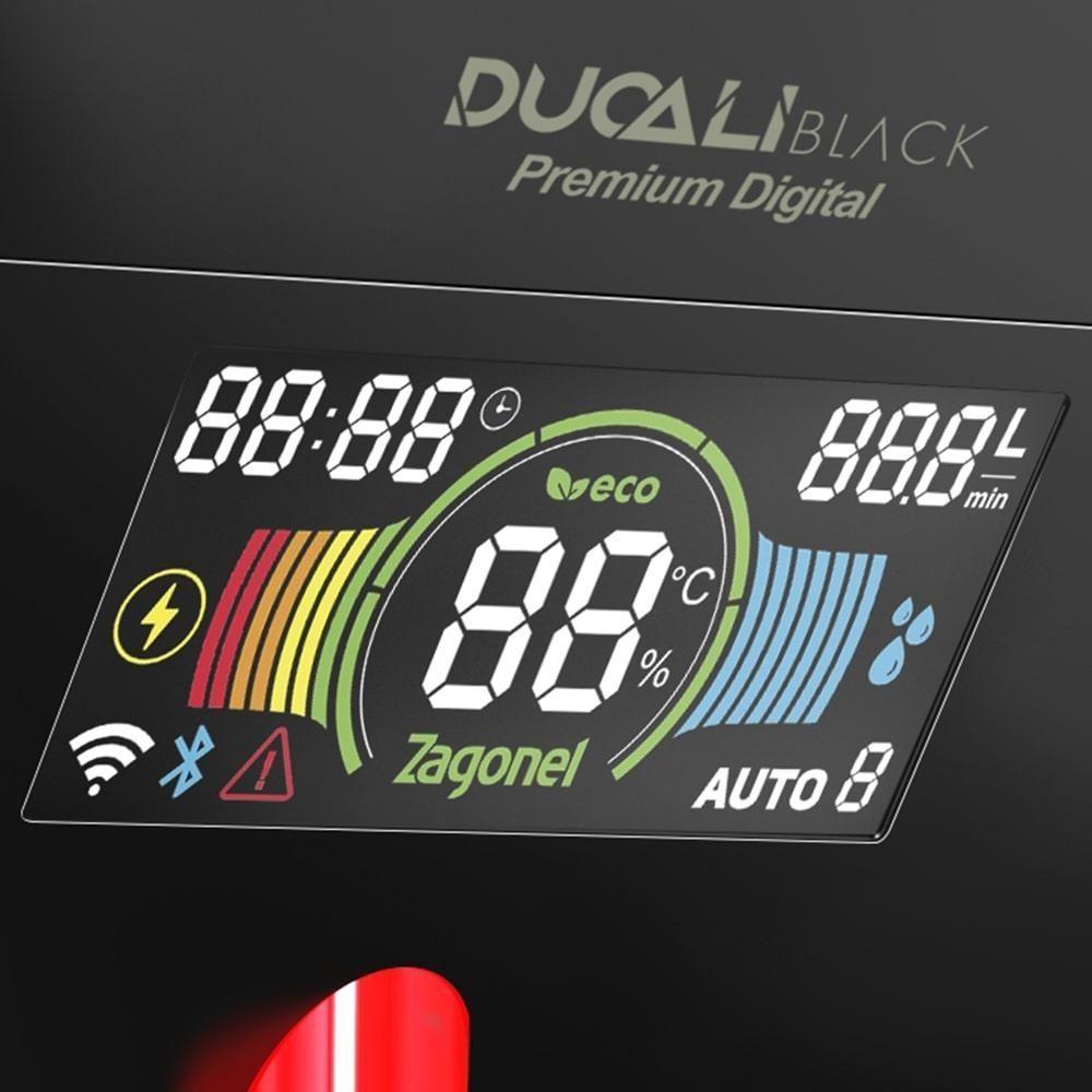 Ducha Eletrônica Ducali Com Painel Digital Preta Zagonel 220V - 4