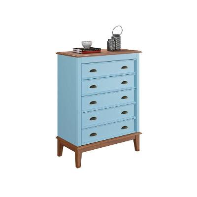 Cômoda 5 Gavetas - Azul