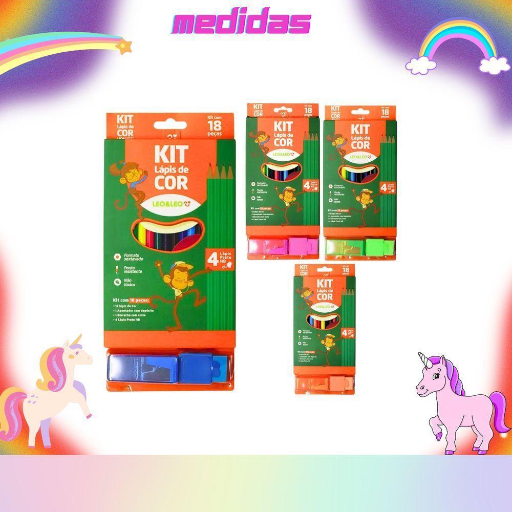 Kit Escolar Completo Coleção Com 18 Peças Para Pintura E Escrita Verde - 3