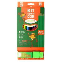 Kit Escolar Completo Coleção Com 18 Peças Para Pintura E Escrita Verde - 1