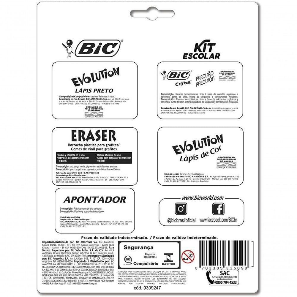 Kit Escolar Completo Diversão E Qualidade Bic Para O Dia A Dia - 2