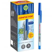 Caneta Esferográfica Azul Compactor 25 Unidades - 1