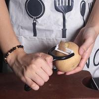 Conjunto De Facas De Cozinha Churrasco Cutelo Com Lâmina Aço Inox 6 Peças Preto - 3