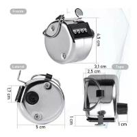 Contador Manual Numérico 4 Dígitos Passos Pessoas Produtos - 6