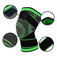 Kit Par Joelheira Compressão Ajustável Ortopédica Elástica Alívio Dor Proteção Esportes Preto - 2