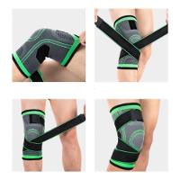 Kit Par Joelheira Compressão Ajustável Ortopédica Elástica Alívio Dor Proteção Esportes Preto - 5