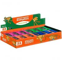 Apontador De Lápis Simples Retangular Caixa Com 24 Unidades Leo & Leo - 1