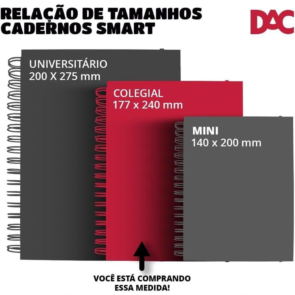 Caderno Smart Colegial Com 80 Folhas Reposicionáveis Stitch Fechamento Em Elástico 90g - 3