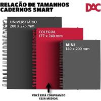 Caderno Smart Colegial Com 80 Folhas Reposicionáveis Stitch Fechamento Em Elástico 90g - 3