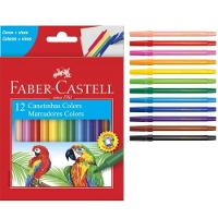 Kit 10 Canetinhas Hidrográficas Faber-castell Com 12 Cores Volta As Aulas - 1
