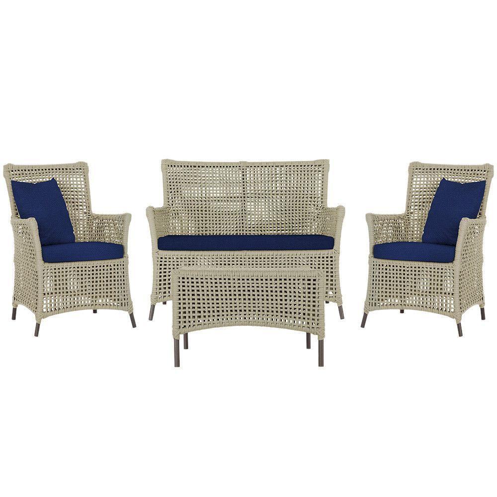 Jogo Sofá 2 Poltronas E Mesa Igapó Marrom E10 Trama Original Rami - 1