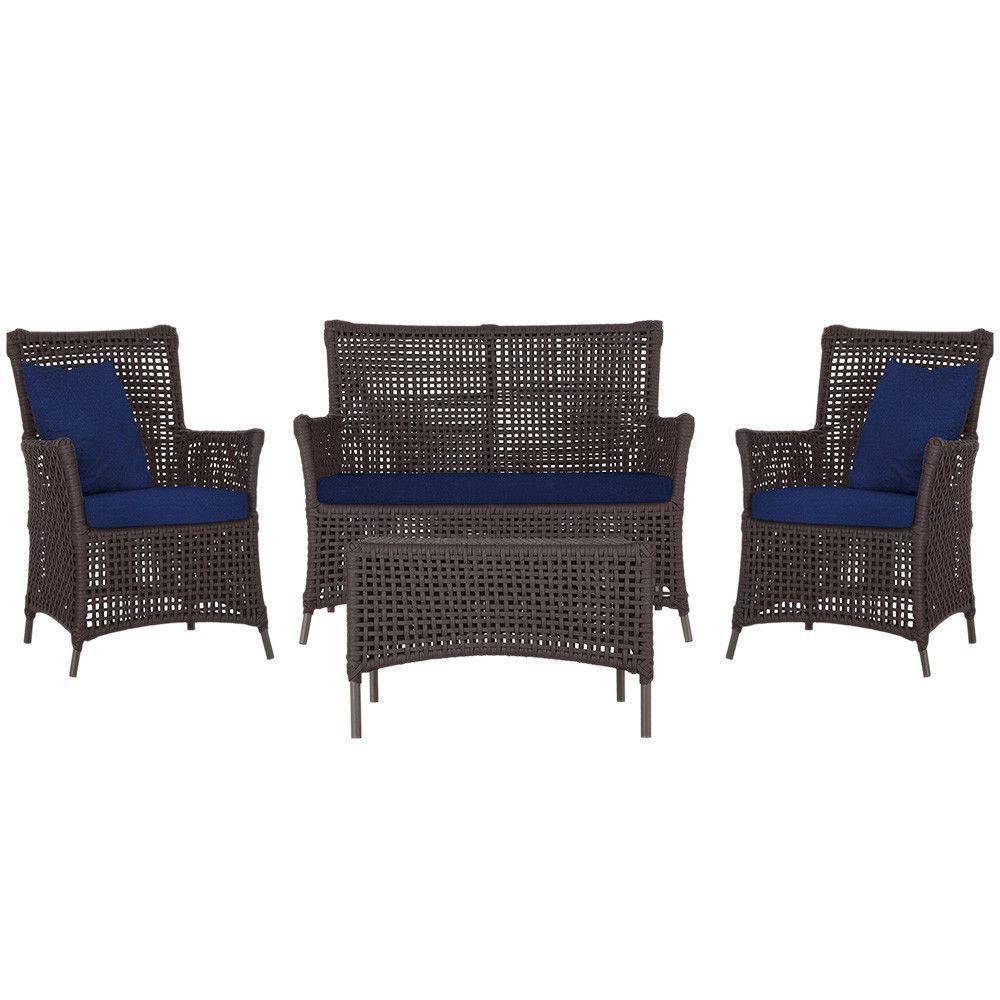 Jogo Sofá 2 Poltronas E Mesa Igapó Marrom E10 Trama Original Marrom - 1