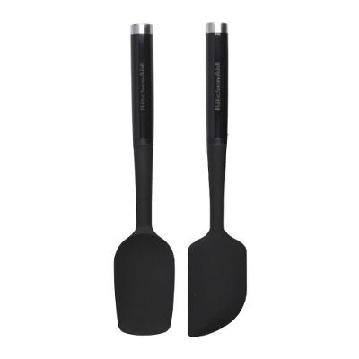 Conjunto 2 Espátulas Confeitaria Cozinha Preto Kitchenaid