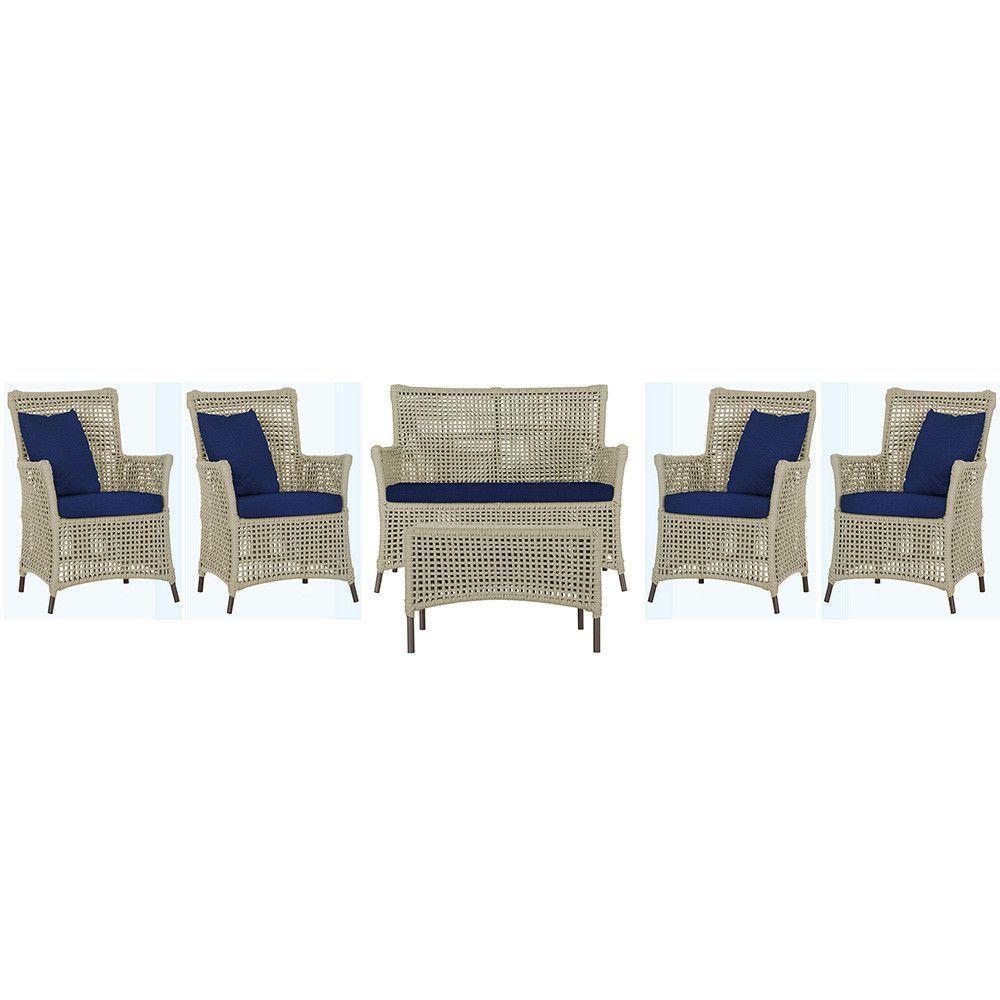 Jogo Sofá 4 Poltronas E Mesa Igapó Marrom E10 Trama Original Rami - 1