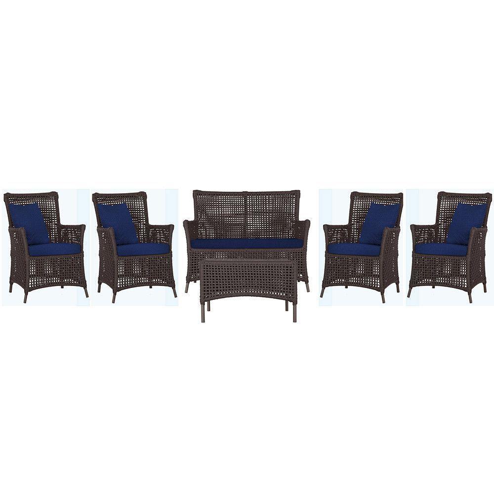 Jogo Sofá 4 Poltronas E Mesa Igapó Marrom E10 Trama Original Marrom - 1