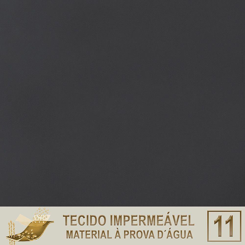 Jogo Sofá 4 Poltronas E Mesa Igapó Preta E11 Trama Original Azul - 6